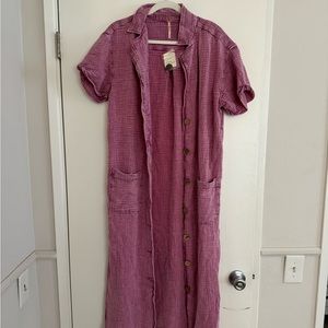 Free People Wine color long short-sleeve